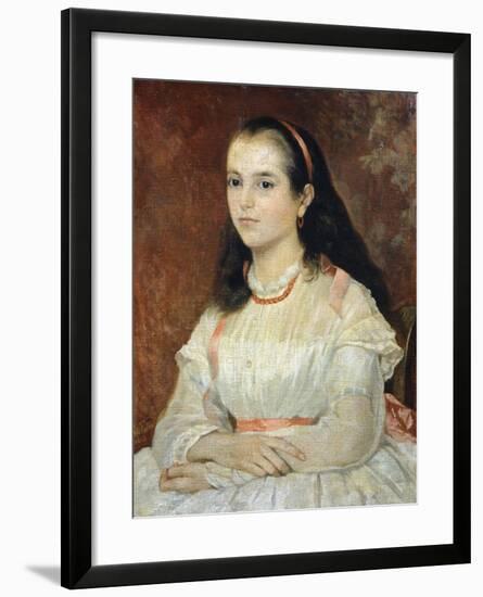 Portrait of Miss Siccoli, 1866-Giovanni Fattori-Framed Giclee Print