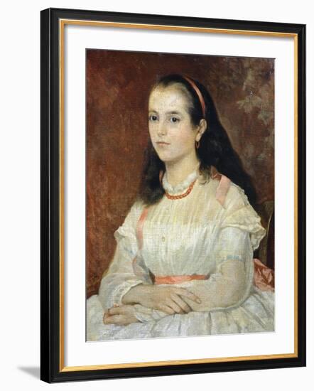 Portrait of Miss Siccoli, 1866-Giovanni Fattori-Framed Giclee Print