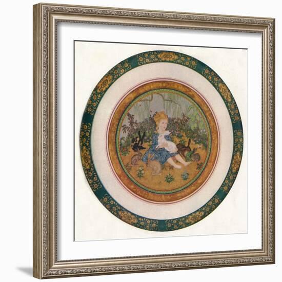 'Portrait of Miss Vivian St. George', 1917, (1919)-Edmund Dulac-Framed Giclee Print