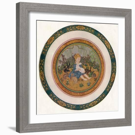 'Portrait of Miss Vivian St. George', 1917, (1919)-Edmund Dulac-Framed Giclee Print