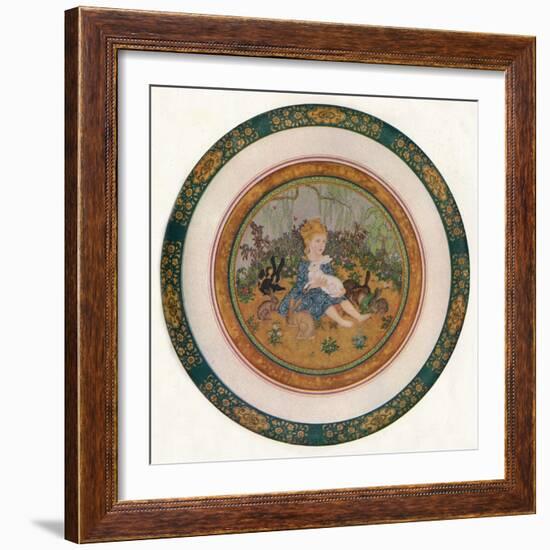 'Portrait of Miss Vivian St. George', 1917, (1919)-Edmund Dulac-Framed Giclee Print