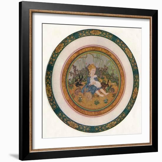 'Portrait of Miss Vivian St. George', 1917, (1919)-Edmund Dulac-Framed Giclee Print