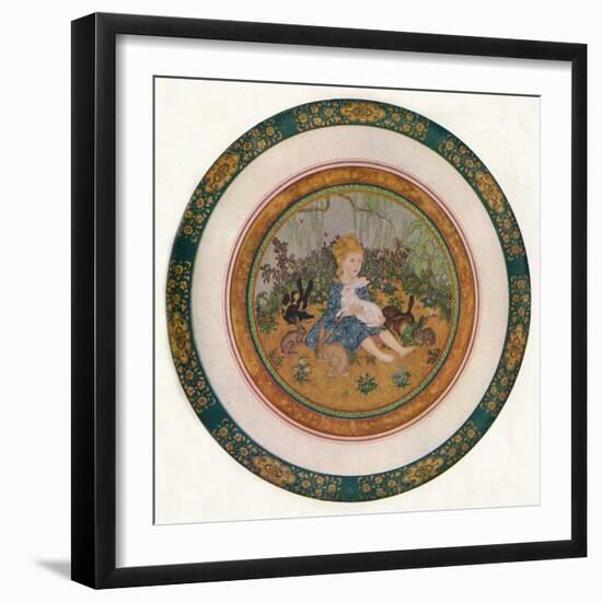 'Portrait of Miss Vivian St. George', 1917, (1919)-Edmund Dulac-Framed Giclee Print