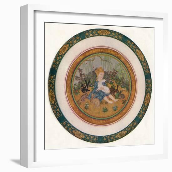 'Portrait of Miss Vivian St. George', 1917, (1919)-Edmund Dulac-Framed Giclee Print