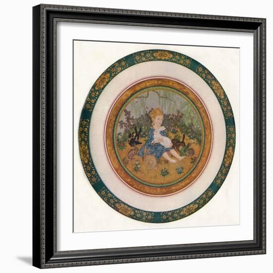 'Portrait of Miss Vivian St. George', 1917, (1919)-Edmund Dulac-Framed Giclee Print