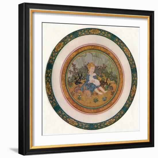 'Portrait of Miss Vivian St. George', 1917, (1919)-Edmund Dulac-Framed Giclee Print