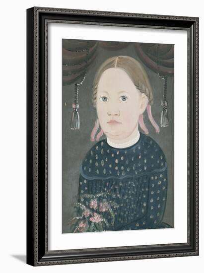 Portrait of Miss Woods, c.1840-William Matthew Prior-Framed Giclee Print