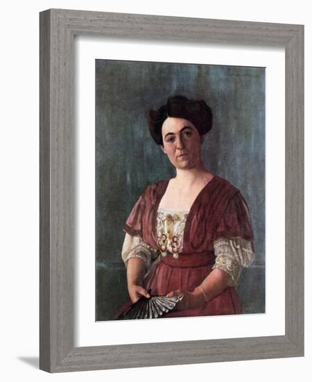 Portrait of Mme Haasen, 1908-Félix Vallotton-Framed Giclee Print