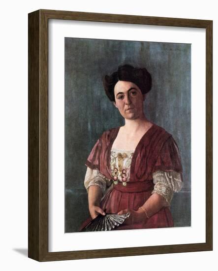 Portrait of Mme Haasen, 1908-Félix Vallotton-Framed Giclee Print