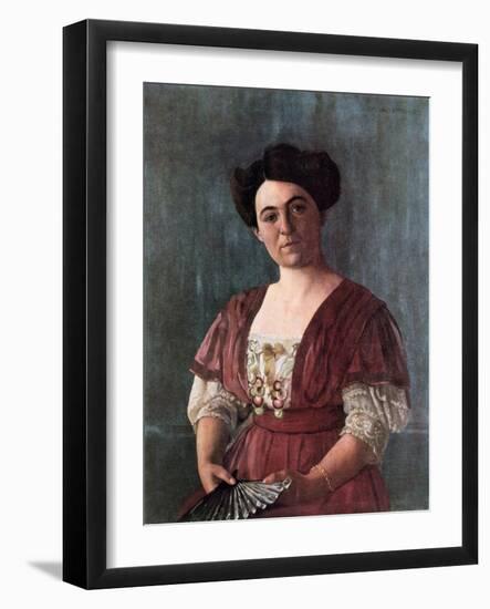 Portrait of Mme Haasen, 1908-Félix Vallotton-Framed Giclee Print