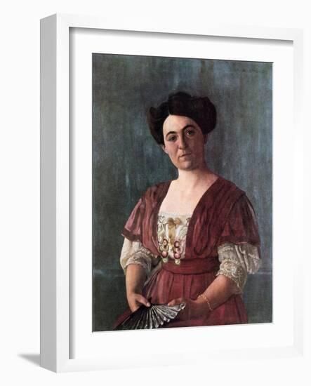 Portrait of Mme Haasen, 1908-Félix Vallotton-Framed Giclee Print