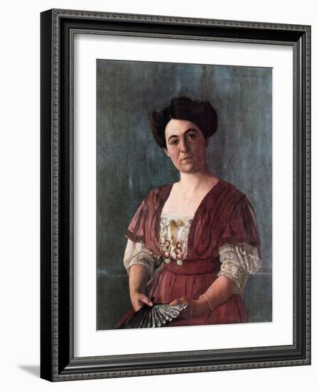 Portrait of Mme Haasen, 1908-Félix Vallotton-Framed Giclee Print