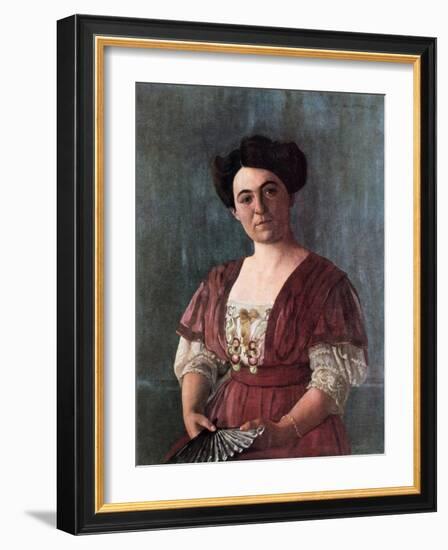 Portrait of Mme Haasen, 1908-Félix Vallotton-Framed Giclee Print