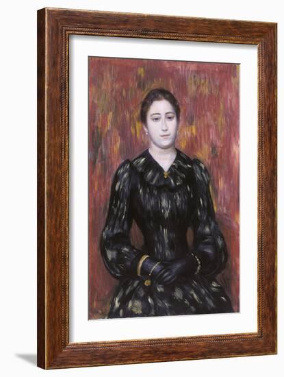 Portrait of Mme. Paulin, 1885-1890?-Pierre-Auguste Renoir-Framed Giclee Print