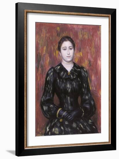 Portrait of Mme. Paulin, 1885-1890?-Pierre-Auguste Renoir-Framed Giclee Print