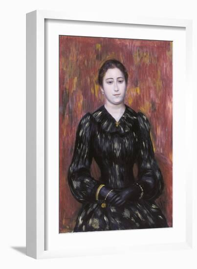 Portrait of Mme. Paulin, 1885-1890?-Pierre-Auguste Renoir-Framed Giclee Print