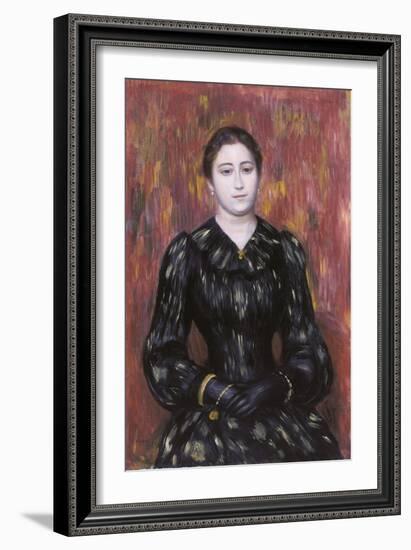 Portrait of Mme. Paulin, 1885-1890?-Pierre-Auguste Renoir-Framed Giclee Print