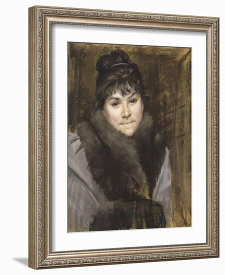 Portrait of Mme X, C. 1883-1884-Maria Konstantinovna Bashkirtseva-Framed Giclee Print