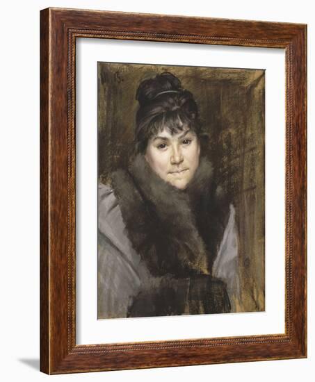 Portrait of Mme X, C. 1883-1884-Maria Konstantinovna Bashkirtseva-Framed Giclee Print