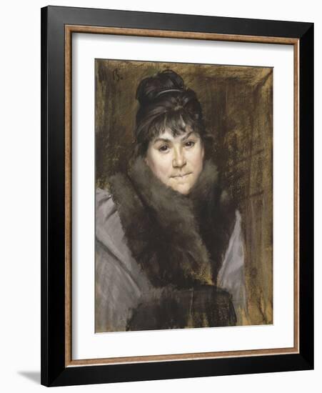 Portrait of Mme X, C. 1883-1884-Maria Konstantinovna Bashkirtseva-Framed Giclee Print