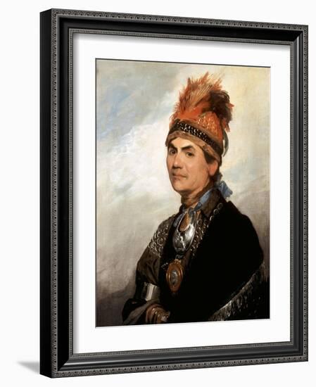 Portrait of Mohawk Chief Joseph Brant-Gilbert Stuart-Framed Giclee Print