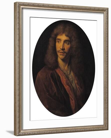 Portrait of Moliere (1622-73)-null-Framed Giclee Print