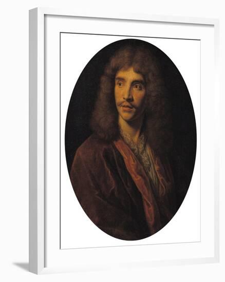 Portrait of Moliere (1622-73)-null-Framed Giclee Print