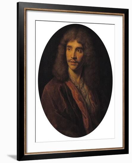 Portrait of Moliere (1622-73)-null-Framed Giclee Print