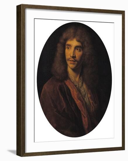 Portrait of Moliere (1622-73)-null-Framed Giclee Print