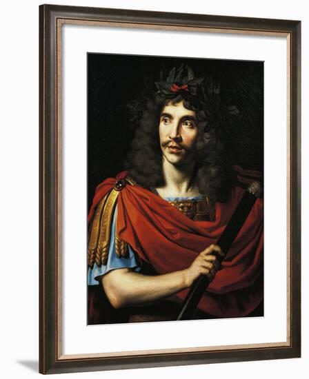 Portrait of Moliere, Pseudonym of Jean-Baptiste Poquelin-null-Framed Giclee Print