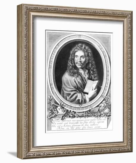 Portrait of Moliere-Nicolas Habert-Framed Giclee Print