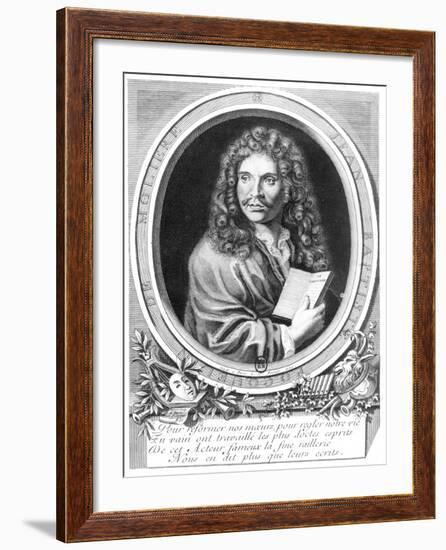 Portrait of Moliere-Nicolas Habert-Framed Giclee Print