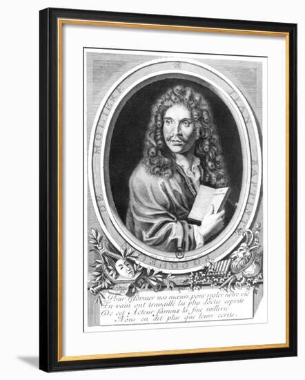 Portrait of Moliere-Nicolas Habert-Framed Giclee Print