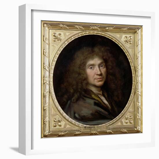 Portrait of MoliŠre-Pierre Mignard-Framed Giclee Print