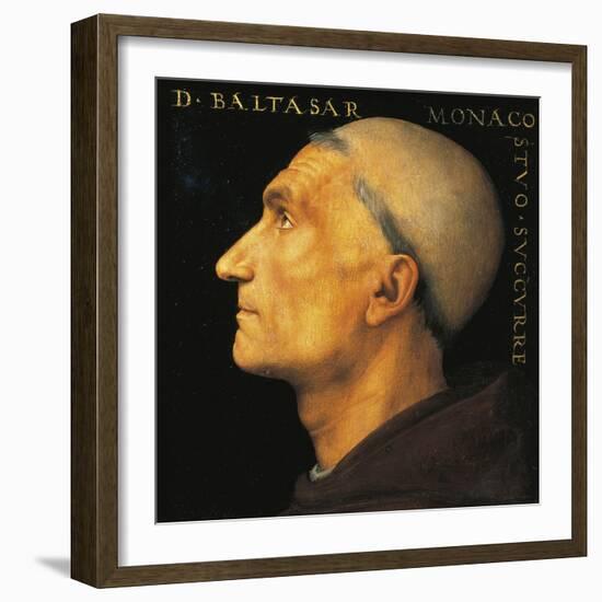 Portrait of Monk Balthazar of Vallombrosa Abbey-Pietro Perugino-Framed Giclee Print