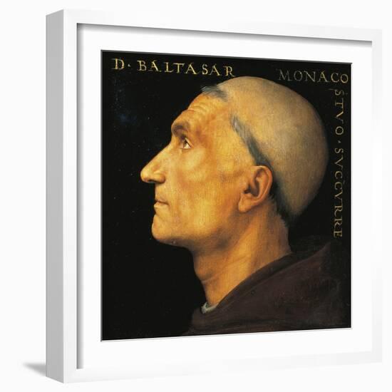 Portrait of Monk Balthazar of Vallombrosa Abbey-Pietro Perugino-Framed Giclee Print