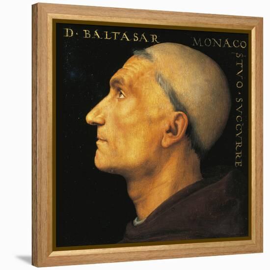 Portrait of Monk Balthazar of Vallombrosa Abbey-Pietro Perugino-Framed Premier Image Canvas