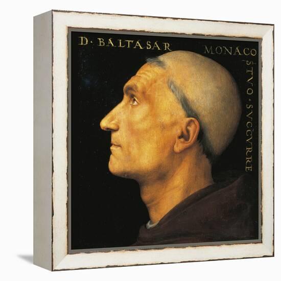 Portrait of Monk Balthazar of Vallombrosa Abbey-Pietro Perugino-Framed Premier Image Canvas