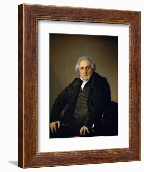 Portrait of Monsieur Bertin-Jean-Auguste-Dominique Ingres-Framed Giclee Print
