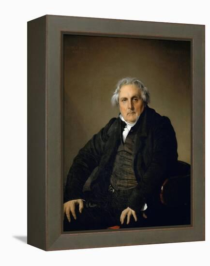 Portrait of Monsieur Bertin-Jean-Auguste-Dominique Ingres-Framed Premier Image Canvas