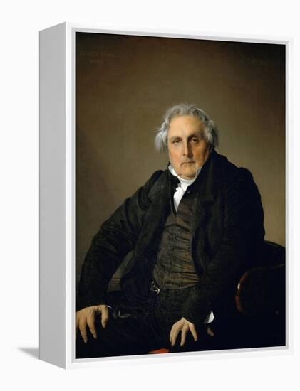 Portrait of Monsieur Bertin-Jean-Auguste-Dominique Ingres-Framed Premier Image Canvas