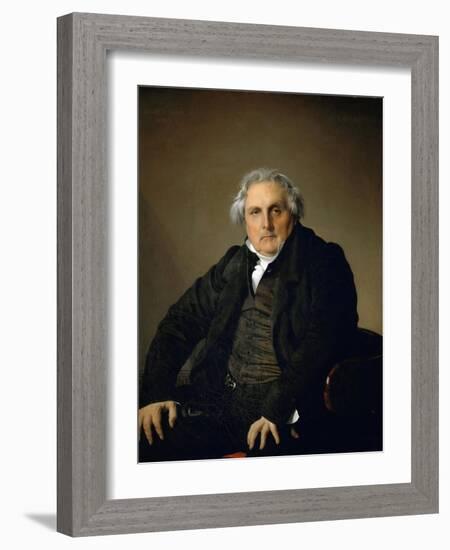 Portrait of Monsieur Bertin-Jean-Auguste-Dominique Ingres-Framed Giclee Print