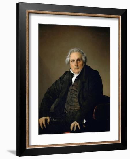 Portrait of Monsieur Bertin-Jean-Auguste-Dominique Ingres-Framed Giclee Print