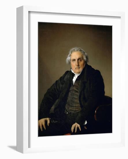 Portrait of Monsieur Bertin-Jean-Auguste-Dominique Ingres-Framed Giclee Print