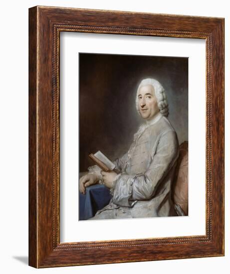 Portrait of Monsieur De Rozeville, Sitting on a Chair-Maurice Quentin de La Tour-Framed Giclee Print