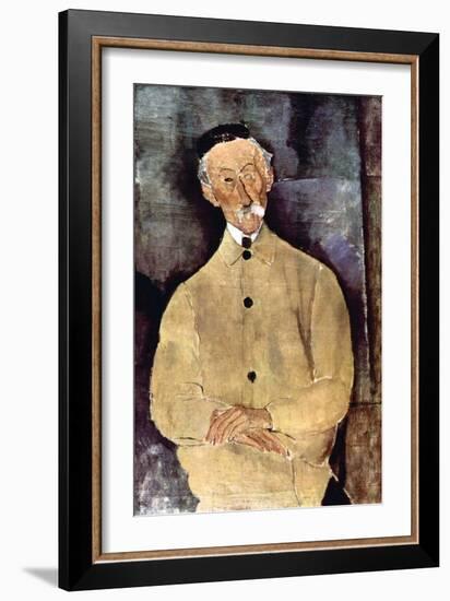 Portrait of Monsieur Lepoutre-Amedeo Modigliani-Framed Art Print