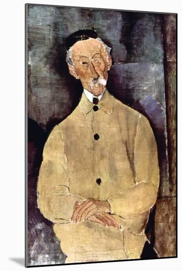 Portrait of Monsieur Lepoutre-Amedeo Modigliani-Mounted Art Print