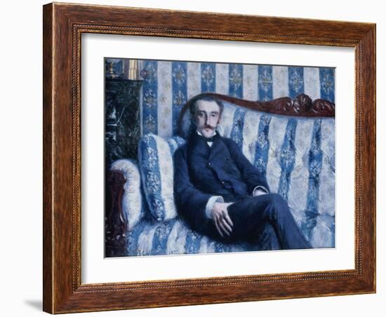 Portrait of Monsieur R., 1877-Gustave Caillebotte-Framed Giclee Print