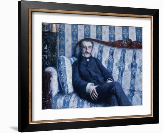 Portrait of Monsieur R., 1877-Gustave Caillebotte-Framed Giclee Print