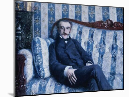 Portrait of Monsieur R., 1877-Gustave Caillebotte-Mounted Giclee Print